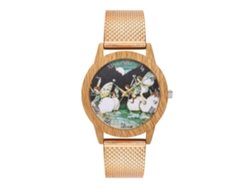 Reloj De Pulsera De Cuarzo Para Mujer Y Hombre, Elegante Oro Rosa, Pulsera Popular, Para Dama Y Caballero.