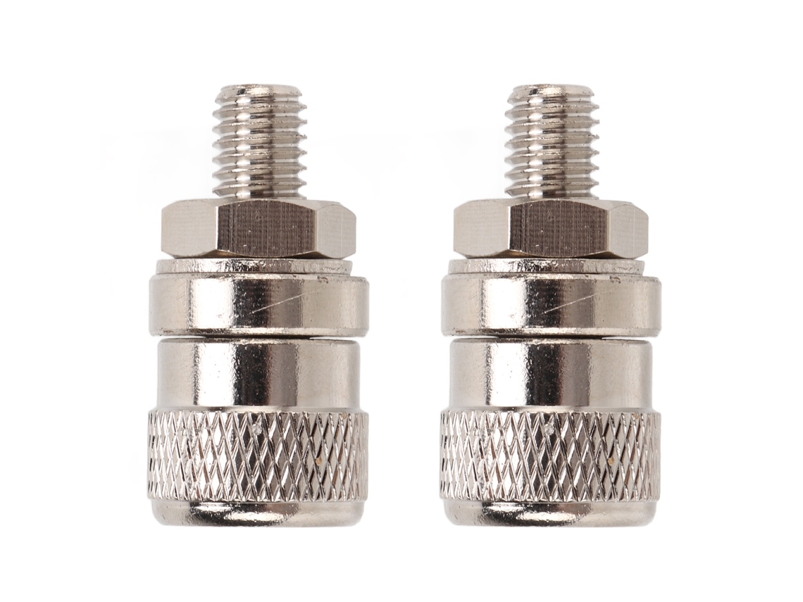 2 Terminales De Corriente De Latón M8x35mm, Alta Conductividad, Resistentes Al Desgaste, 60a