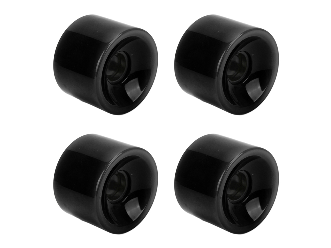 4 Ruedas De Pu 78a Seguras Para Patinete Con Agarre Fuerte, Duraderas, Color Negro.