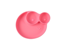 Pratos De Silicone Cor-de-rosa Para Bebês: Não Adesivos, Separados, Sem Bpa, Adequados Para Blw (desmame Automático Do Bebê).