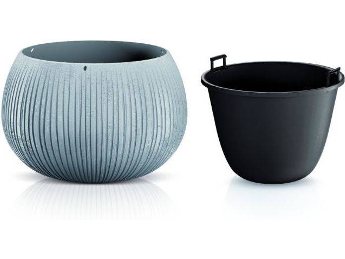 Maceta PROSPERPLAST Beton Bowl (Gris - 37 x 37 x 21.8 cm)