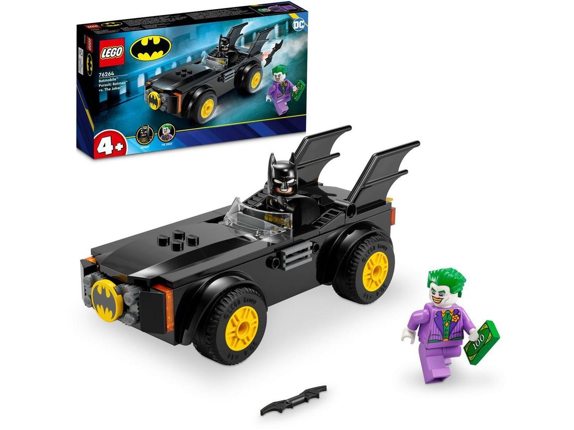 LEGO DC Caça de Batmobile™: Batman™ vs. The Joker™ – Set de construção para ação com super-heróis (54 peças)