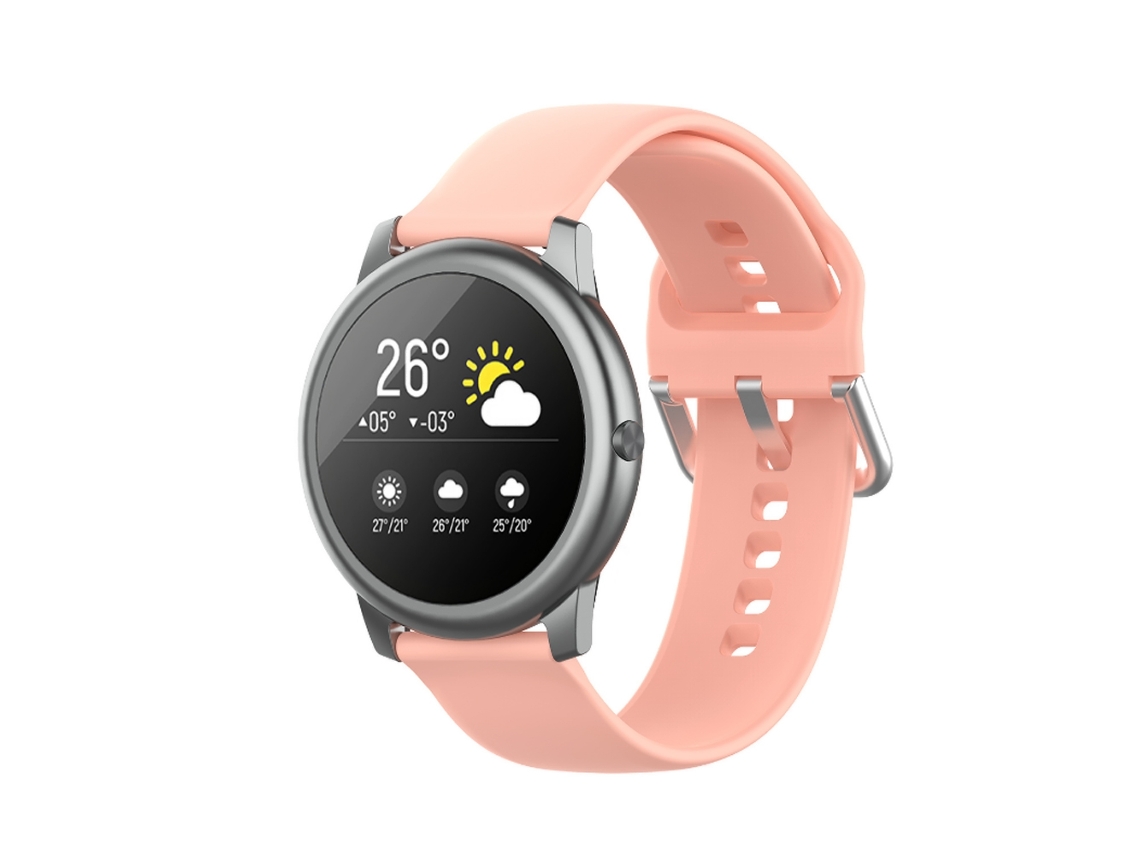 Correas De Reloj De Silicona Suave Con Cierre Rápido, Hebilla Plateada, 22 Mm, Compatibles Con Haylou Solar Ls05/ls05s/ls04.