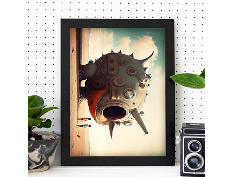 NACNIC Poster Transporte Vivo En Estilo Surrealismo Cinematográfico Ilustraciones Y Grabados De Historieta Abstracta Y Artística A3