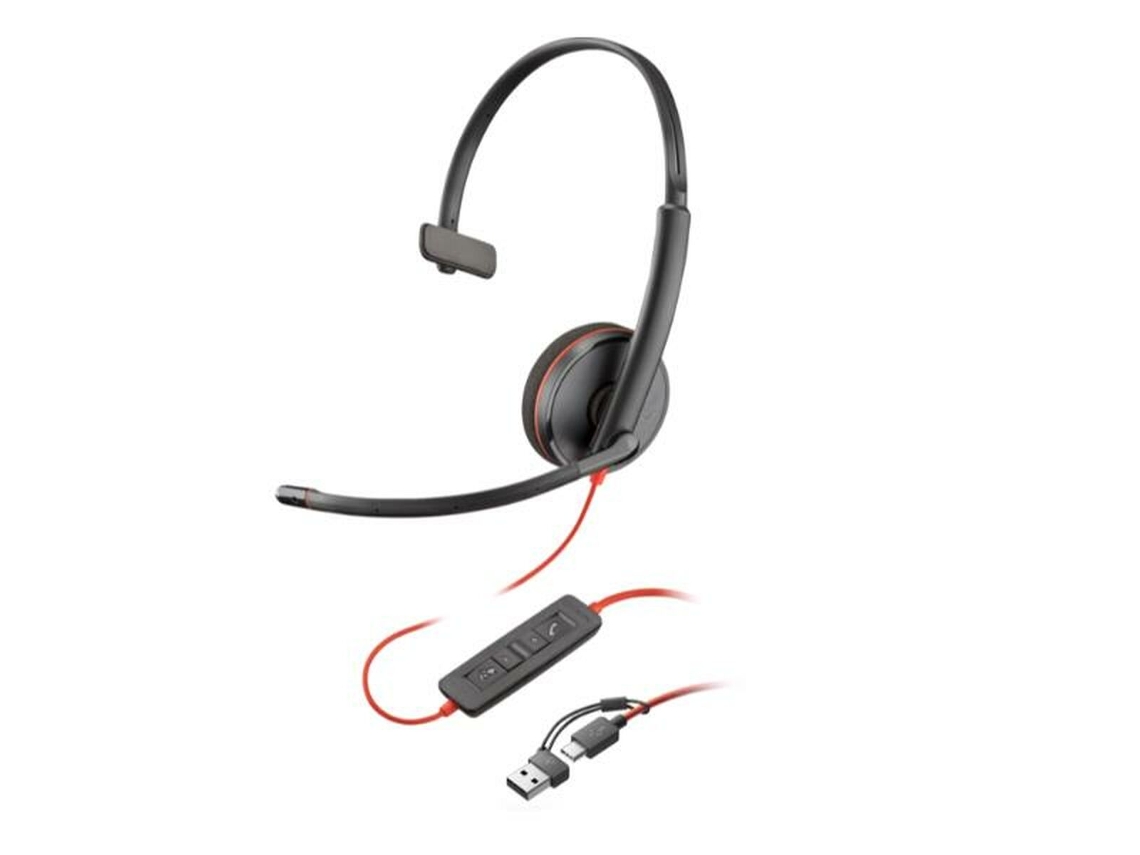 Auricular con Micrófono HP Blackwire 3210 (Negro - USB-C)