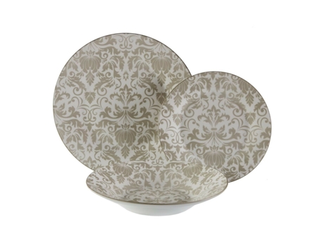 Vajilla VERSA Damasco 18 Piezas Porcelana