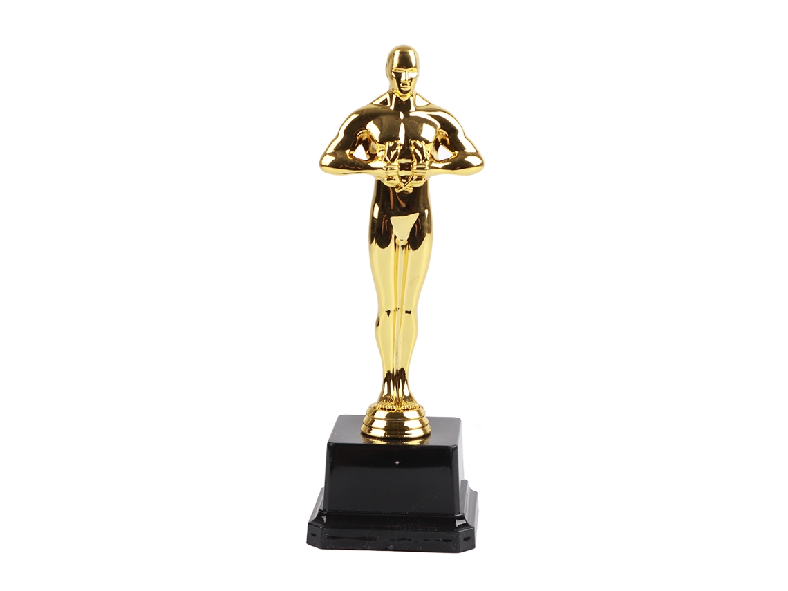 Trofeo Hombre De Oro Chapado En Oro De 19/22/24 Cm, Recuerdo Decorativo De Competición.