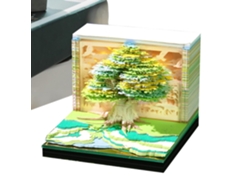 Calendario 3D | Almanaque 2026, Calendario con bloques desmontables con temática de naturaleza para el hogar, la escuela, Vayotoy