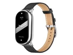 Correa para Xiaomi Smart Band 10/9/8 - Piel - Hebilla plateada fina