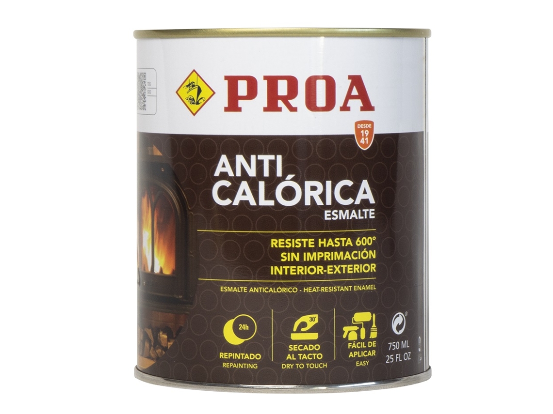 ESMALTE SILICONA ANTICALÓRICO Negro Ral 9005 4L