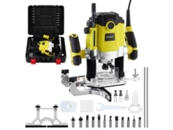 Fresadora Para Madera 1800w 10000-26000rpm Con Caja De Plástico Dewinner, Recortadora Eléctrica Con Juego De 12 Brocas Fresadoras, 3 Abrazaderas De
