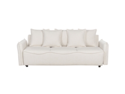 Sofá cama BELIANI Krama de Poliéster Blanco 225x93x62
