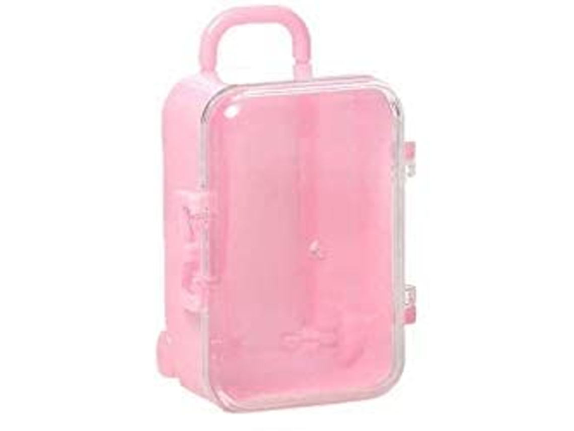 Viaje Forma Maleta Rosa (11.4x9.65x2.6cm) Kofihety