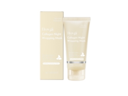 Mascarilla nocturna revitalizante de colágeno que se retira fácilmente.