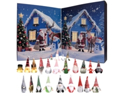Calendario De Adviento De Elfos, Figuritas Y Muñecos De Papá Noel Para Navideño