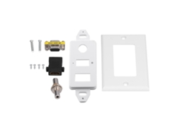 Toma de pared para audio y vídeo (conector F de 3,5 mm, panel multimedia resistente al desgaste)