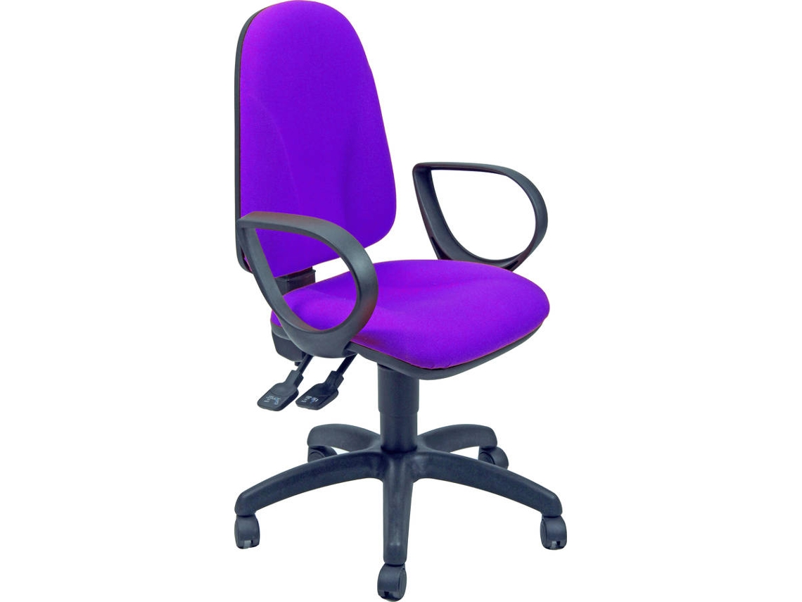 Silla de Escritorio Ejecutiva UNIST Sincro Team Azul (Brazos Fijos - Tapizada)