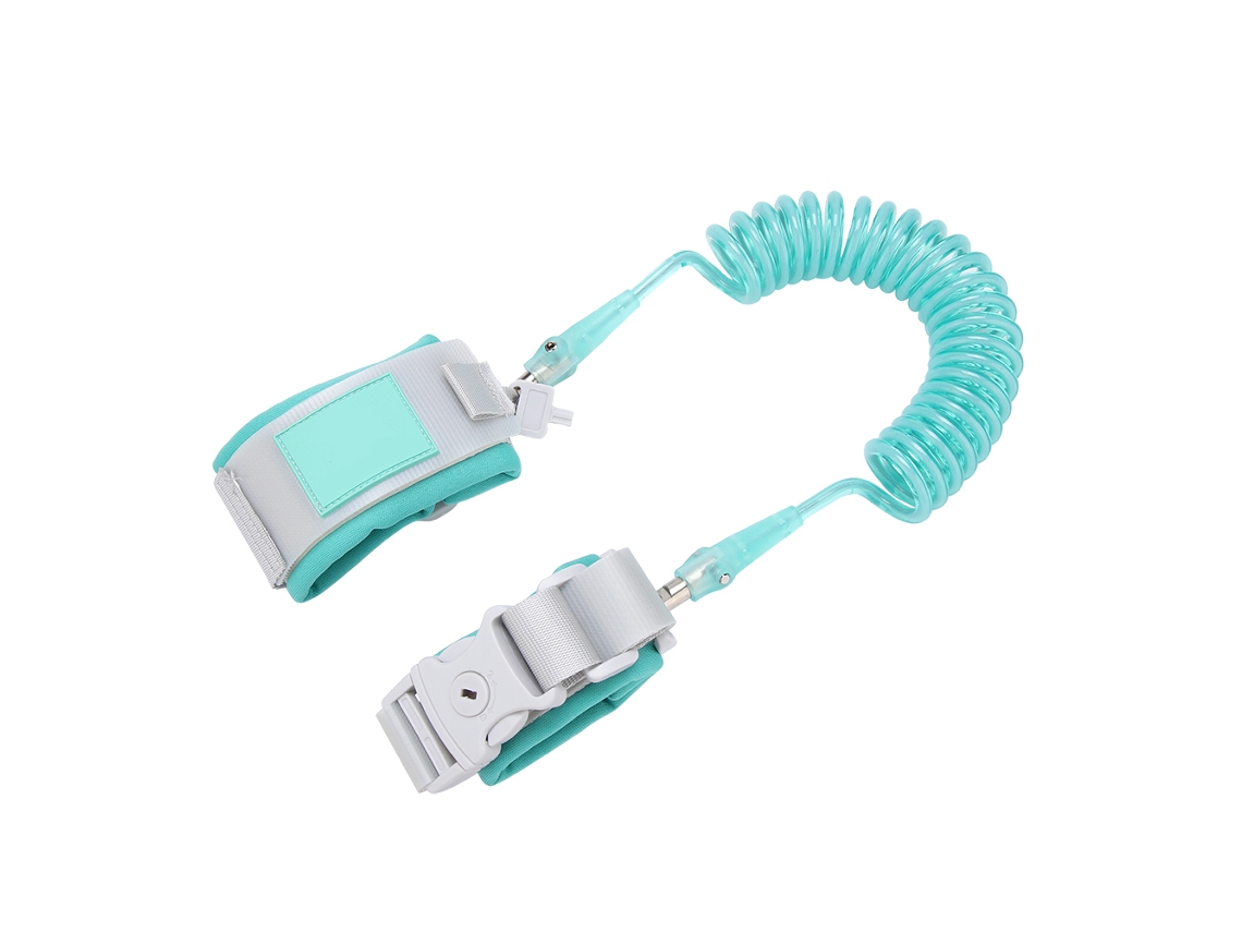 Pulsera Infantil Antipérdida Con Cierre De Llave, 2m, Segura Para Niños, Verde