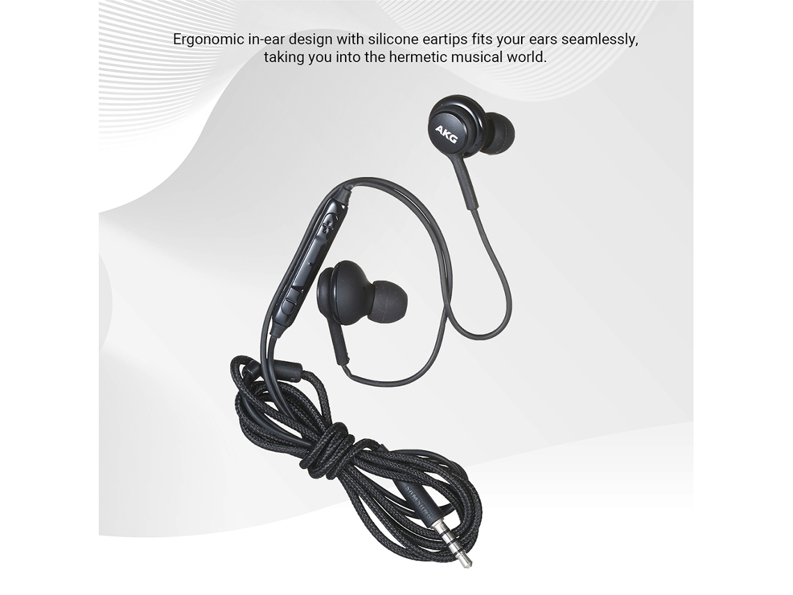 Fones De Ouvido Fio Com Microfone Akg Bass Profundo Som Claro Plugue 3.5mm Compatível Samsung S10 Android