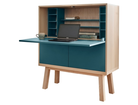 Grande Escritorio MON PETIT MEUBLE FRANÇAIS de Madera Con Almacenamiento 120 cm de Ancho