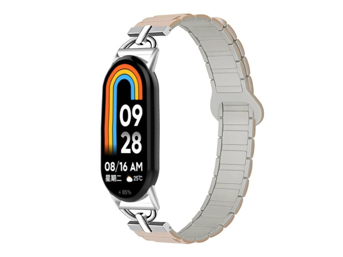 Pulsera para Xiaomi Smart Band 10/9/8 - Silicona magnética - Tres esferas en forma de D