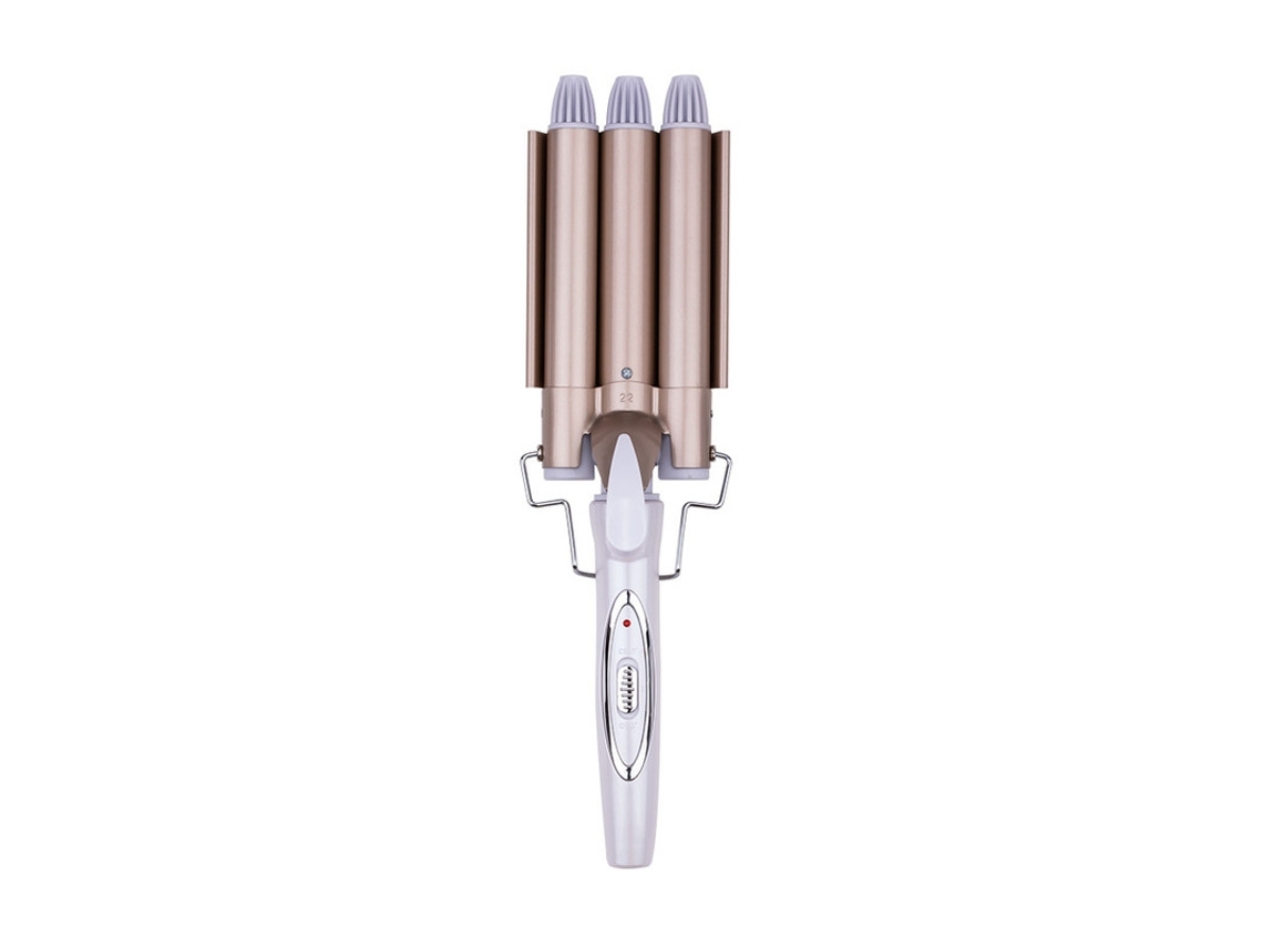 Rizador De Tres Cabezales Para Mujer, Crea Rizos Naturales Y Uniformes, Ideal Para Fiestas O Para Uso Diario. Práctico Accesorio Multifuncio