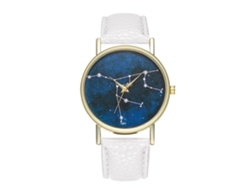 Reloj De Pulsera Unisex De Cuarzo Con Correa De Cuero Sintético, Estilo Moderno, Blanco, Zhoulianfa