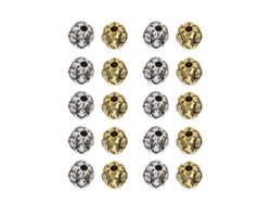 MEOIRUERY 20 piezas de cuentas de aleación retro para barba, cabello, joyas, colgante DIY para pulsera y collar