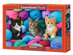 Puzzle CASTORLAND Kittens in Yarn Store rompecabezas 1000 pieza(s) Animales