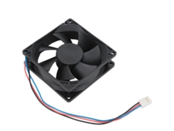 Ventilador De Refrigeración De Doble Rodamiento De Bola Dc 24v 3 Pines 4000rpm Luz Dourada