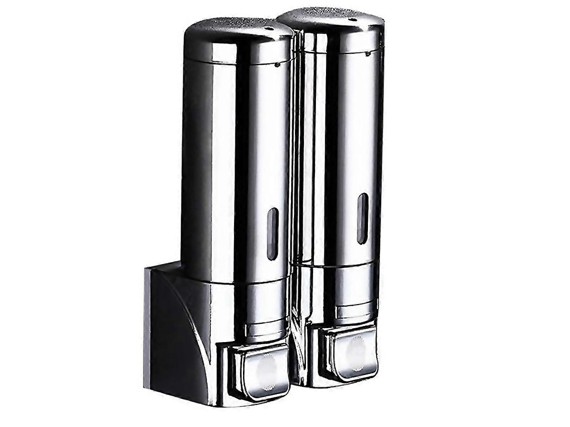 Dispensador de jabón líquido para hotel Rosewell de acero inoxidable para pared, champú, loción y jabón de manos.