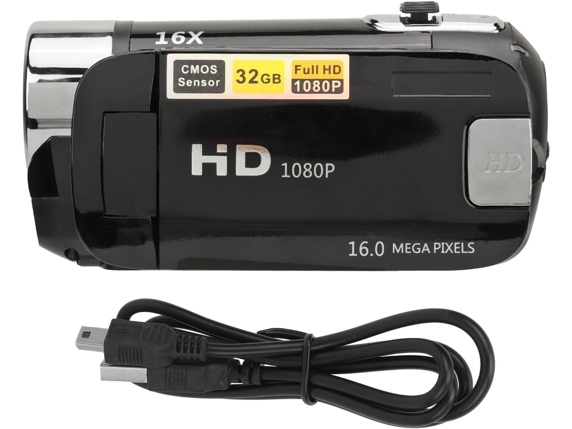Videocámara Digital De 16 Mp Y 1080p Con Pantalla Giratoria De 2,4".