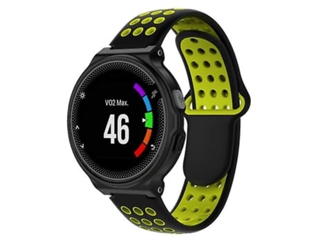 Correa Smartwatch Para Garmin Forerunner 220 / Approach S5 / S20 Negro Amarillo VENISYMLIS