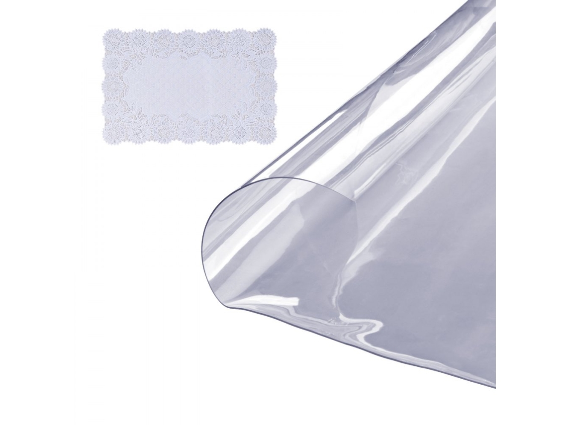 Protector De Mesa Redondo Transparente En Pvc 1,5 Mm Ø1230 Mm, Resistente Al Calor 80°c, Impermeable Y Antiarañazos Tekmaquinas