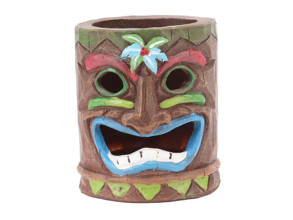 Portavelas con forma de cara de árbol tipo mueca B