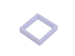 Caja portátil para guardar joyas con película protectora, 11x11cm, sin marca.