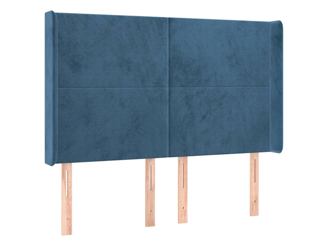 Cabecero VIDAXL Azul Terciopelo (147x16x128 cm )