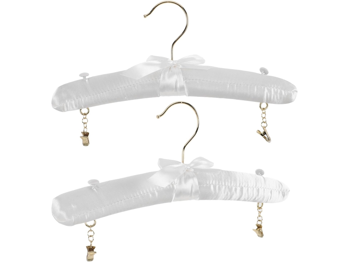 Juego 2 Perchas Suave Interior Soporte Sujetador Colgante Vestido Novia Organizador Pared Multifuncional