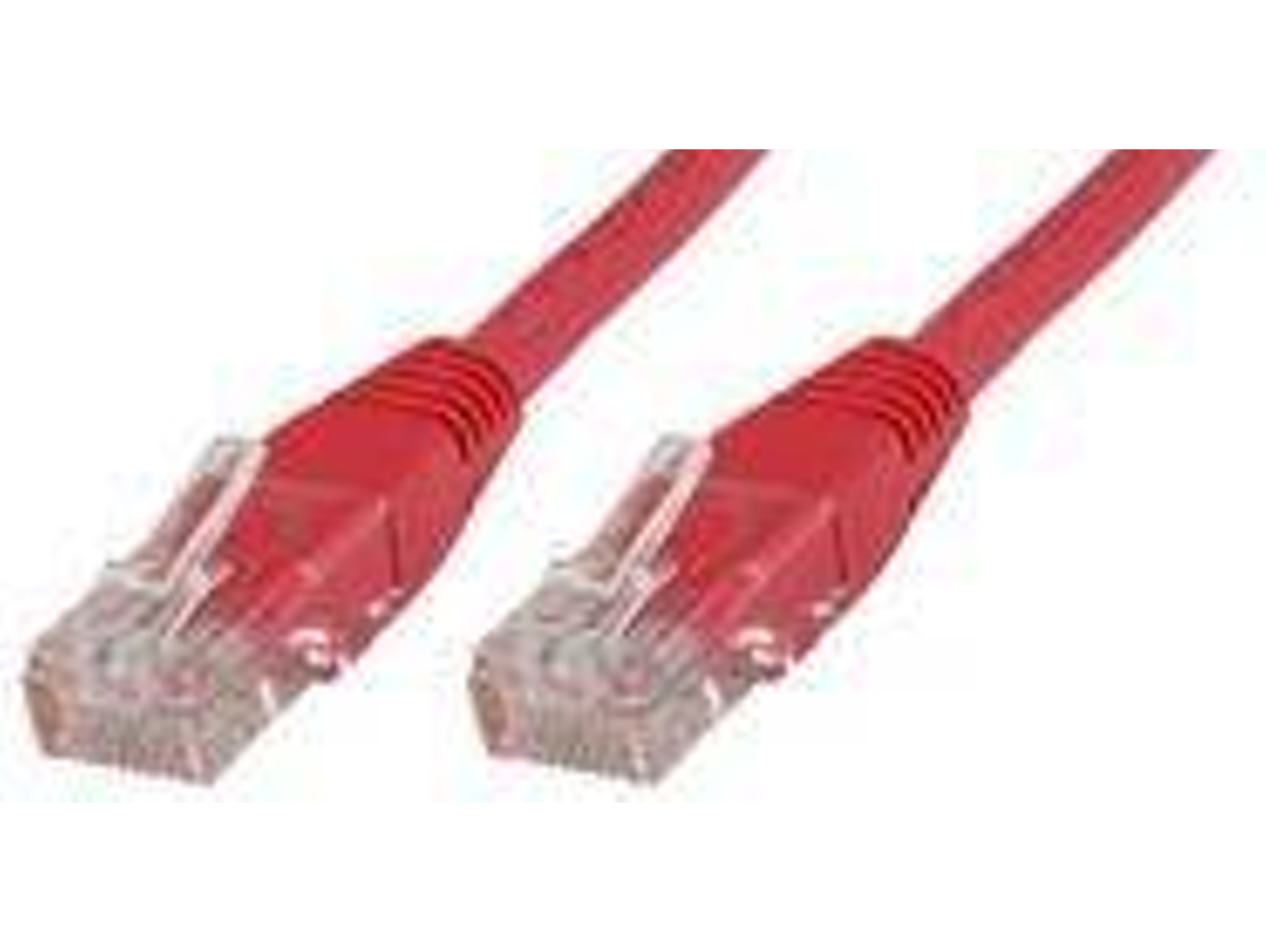 Cable de Red MICROCONNECT (RJ45 - 2 m - Rojo)