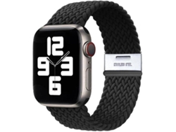 Correa trenzada ajustable para Apple Watch Series SE 44mm Black