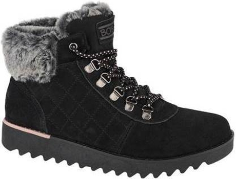 Botas SKECHERS Cuero de Gamuza Mujer (37 - Negro)