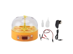 Incubadora inteligente de 6 huevos para pollos, con control automático de temperatura, pequeña máquina para incubar huevos, enchufe UE 110-220 V