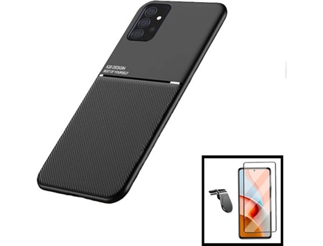Carcasa + Soporte Samsung Galaxy A32 PHONECARE Magnetic Lux Negro 9410