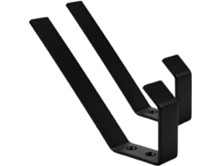 Soporte Pared Acero Inoxidable Negro 2 Piezas Cascos Motocicleta Sistema Seguridad Almacenamiento Sombreros