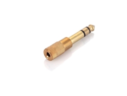 Adaptador Entrada Audio Conector Estéreo Guitarra Eléctrica Micrófono Auricular 6.5mm Macho 3.5mm