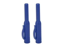 Estuche Para Lápices De Carpintero De 2 Piezas Con Punta Larga Y Orificio Profundo Con Clip, Color Azul.