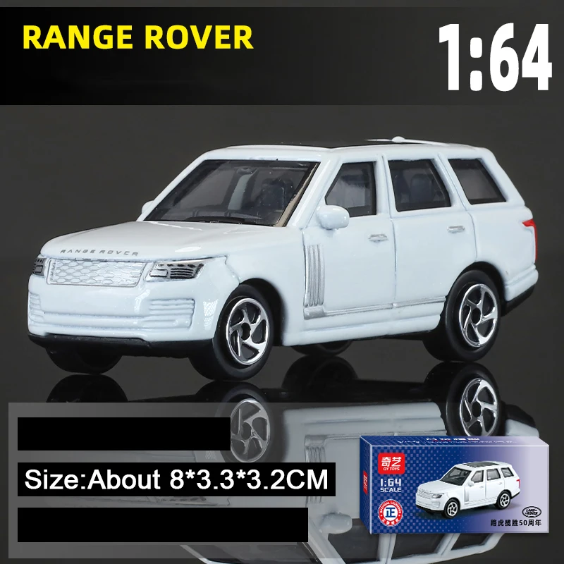 (Range Rover, Blanco) Escala 1:64 - Land Rover Range Rover - Coche en miniatura - Modelo de juguete - Coleccionable - Regalo