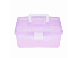 Estuche Portátil Para Guardar Material De Arte Con Asa Y Bandeja Extraíble.