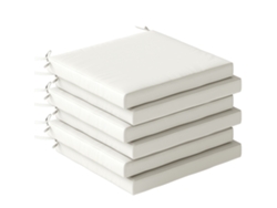 Juego De 6 Cojines Para Sillas De Comedor, 46x42x7 Cm, Impermeables Y Resistentes A Los Rayos Uv.