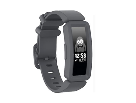Correa De Reloj Inteligente Para Fitbit Inspire Hr/Ace 2 Pulsera De Reloj Inteligente De Silicona Gris VENISYMLIS